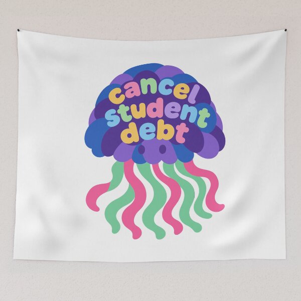 Item preview, Cancel Student Debt Jellyfish designed and sold by dannydesignerco.
