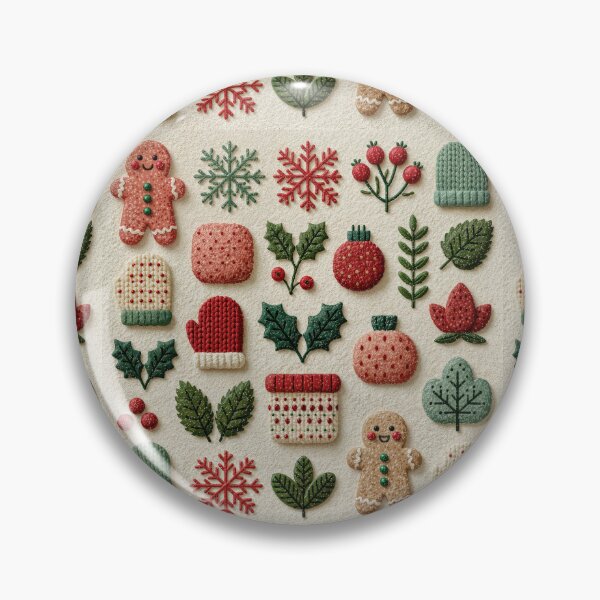 Item preview, Festive Embroidered Christmas Winter Patch Set designed and sold by colorful-white.