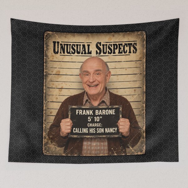 Item preview, Unusual Suspects "Frank Barone" designed and sold by TeeCodes.