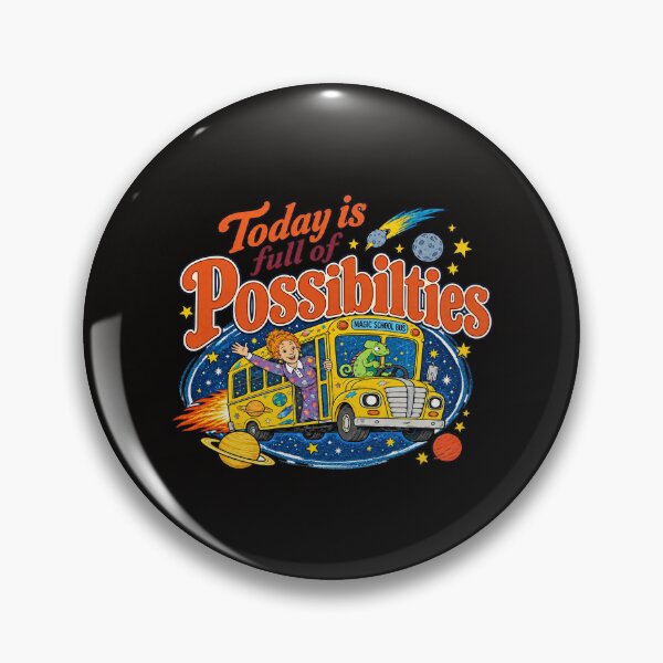 Item preview, Today Is Full Of Possibilties Magic School Bus Ms Frizzle Space Retro designed and sold by CozyCubs-Art.
