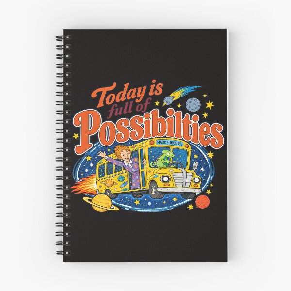 Item preview, Today Is Full Of Possibilties Magic School Bus Ms Frizzle Space Retro designed and sold by CozyCubs-Art.