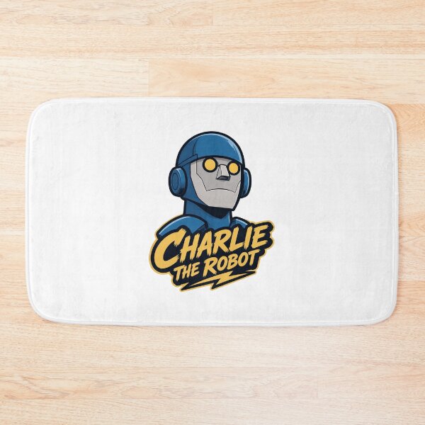 Item preview, Charlie the Friendly Robot Illustration Design designed and sold by MidTownKai.