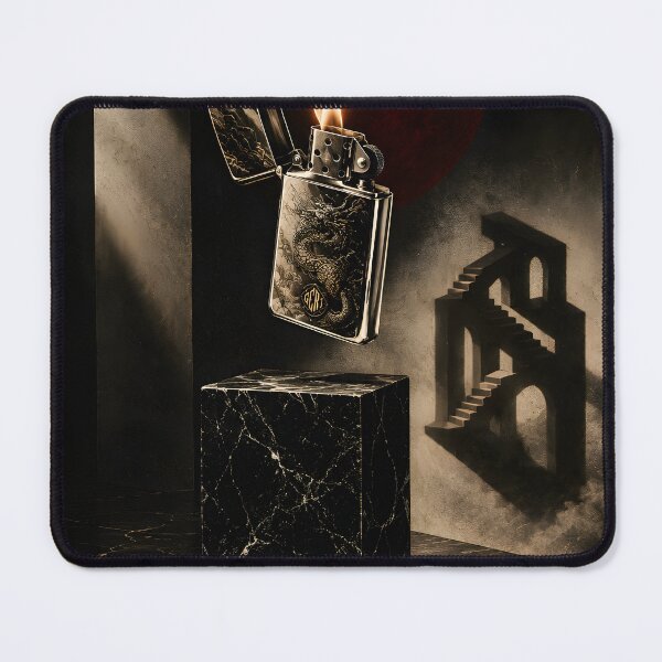 Item preview, GCR1 The Impossible Flame – Surreal Lighter Art, Chrome Sculpture & Dark Luxury Design designed and sold by GCR1.