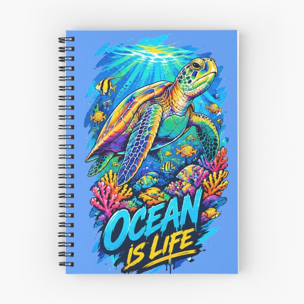 Item preview, Ocean Is Life Colorful Sea Turtle Underwater designed and sold by CecilRowell.