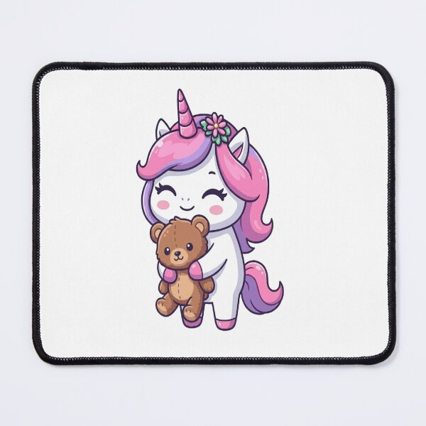 Item preview, Cute Unicorn Hugging Teddy Bear designed and sold by Ella_Sketch.