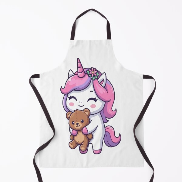 Item preview, Cute Unicorn Hugging Teddy Bear designed and sold by Ella_Sketch.