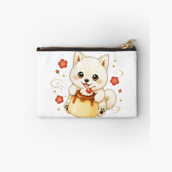 Item preview, Cream Shiba Inu Hugging Giant Custard Pudding designed and sold by Kawaii Matcha Studio.