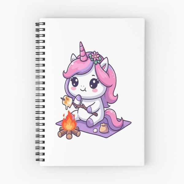 Item preview, Cute Unicorn Roasting Marshmallows Campfire designed and sold by Ella_Sketch.