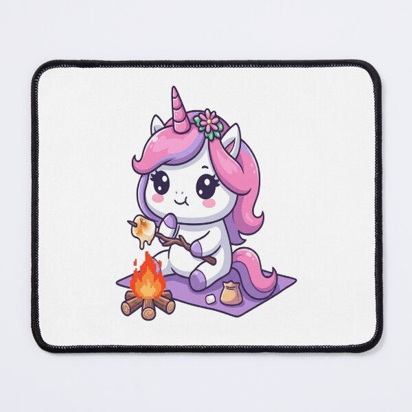 Item preview, Cute Unicorn Roasting Marshmallows Campfire designed and sold by Ella_Sketch.