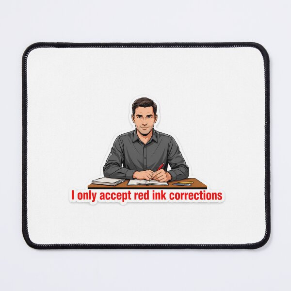 Item preview, Teacher's Day Red Ink Confidence designed and sold by NiftyWrx.