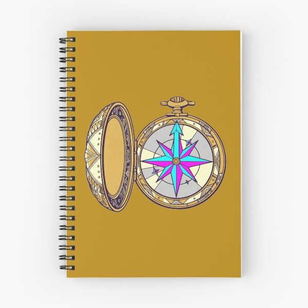 Item preview, Synthwave Neon Pocket Compass designed and sold by KungPowUnicorn.