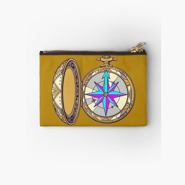 Item preview, Synthwave Neon Pocket Compass designed and sold by KungPowUnicorn.