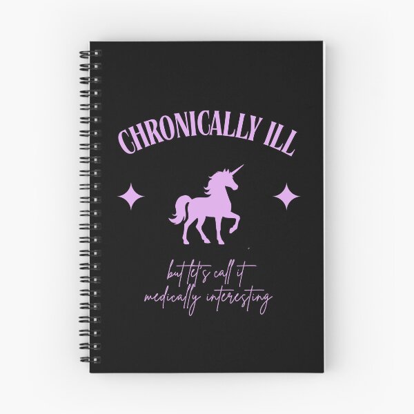 Item preview, Chronically Ill But Lets Call It Medically Interesting Pastel Purple Font Cute Unicorn Meme designed and sold by kristy1003.
