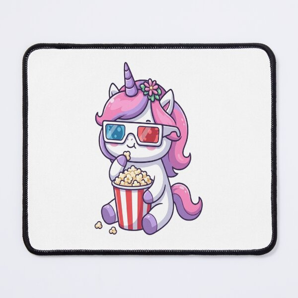 Item preview, Cute Unicorn Eating Popcorn Cinema designed and sold by Ella_Sketch.