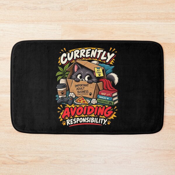 Item preview, Avoiding Responsibility Cat designed and sold by RatherCreative.