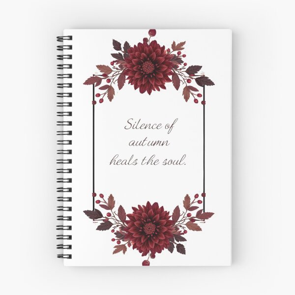 Item preview, Elegant Autumn Dahlia Frame Quote designed and sold by OlesiaCraft.