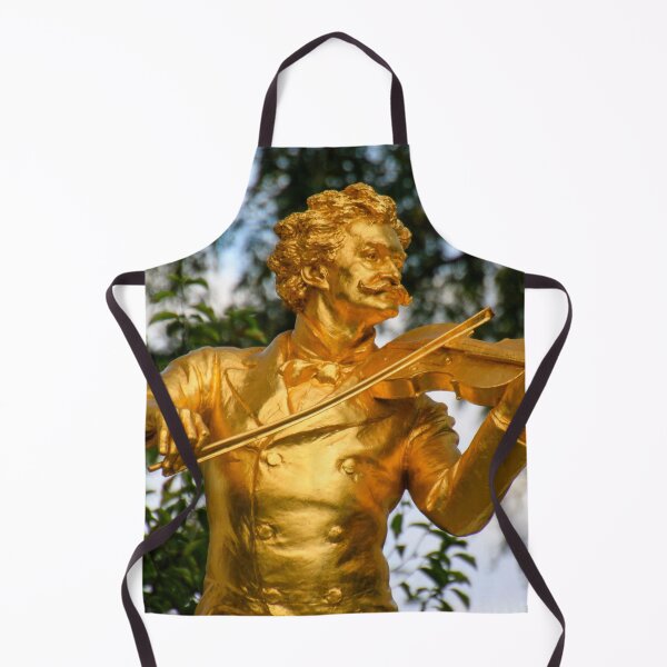 Item preview, The Waltz King, golden Johann Strauss Monument, Vienna’s Stadtpark color portrait print photograph designed and sold by Jéanpaul Ferro.