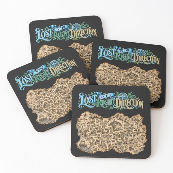 Item preview, Lost in the Right Direction – Vintage Adventure Typography designed and sold by Aimetoi.