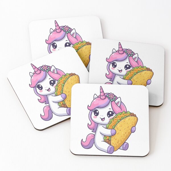 Item preview, Cute Unicorn Eating Big Taco designed and sold by Ella_Sketch.