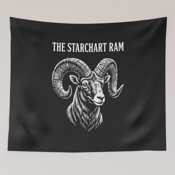 Item preview, The Starchart Ram Aries Astrology designed and sold by SplashTastic.
