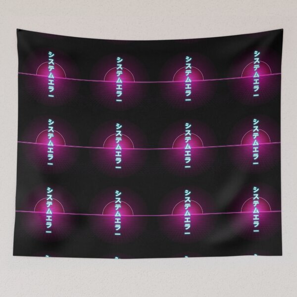 Item preview, Cyberpunk Synthwave Kanji Grid Aesthetic Sweatshirt designed and sold by BirhanuDesigns.