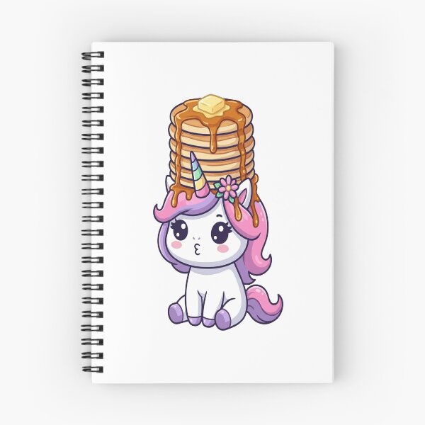 Item preview, Cute Unicorn Balancing Pancakes Stack designed and sold by Ella_Sketch.