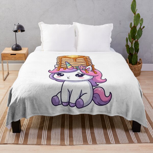 Item preview, Cute Unicorn Balancing Pancakes Stack designed and sold by Ella_Sketch.