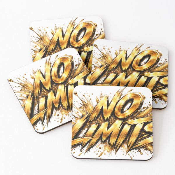 Item preview, No Limits – Luxury Black & Gold Motivation designed and sold by Inrastylish888.