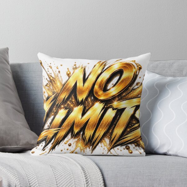 Item preview, No Limits – Luxury Black & Gold Motivation designed and sold by Inrastylish888.
