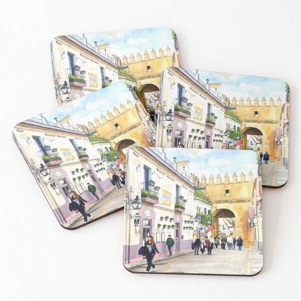 Item preview, Historic street in Cordoba with a fortified gate designed and sold by Nifashedji.