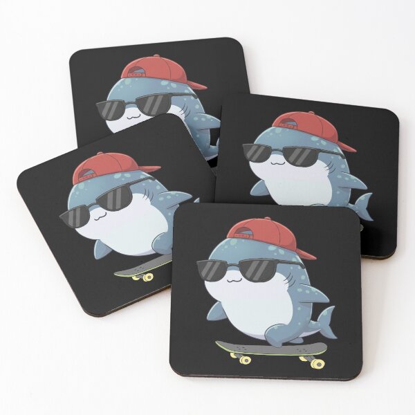 Item preview, Cool Skater Shark designed and sold by Nature's Chibis.