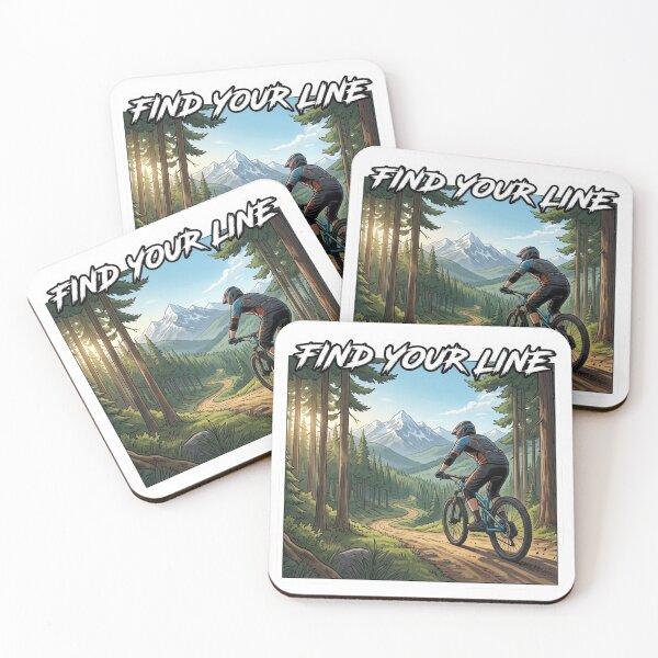 Item preview, Find Your Line Mountain Biking Trail Rider MTB designed and sold by carestazafeli.