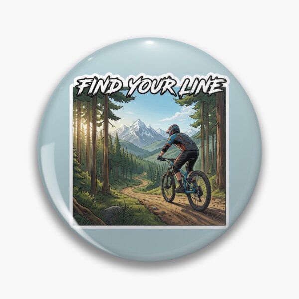 Item preview, Find Your Line Mountain Biking Trail Rider MTB designed and sold by carestazafeli.