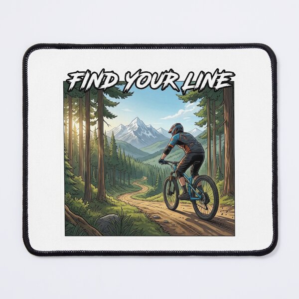 Item preview, Find Your Line Mountain Biking Trail Rider MTB designed and sold by carestazafeli.
