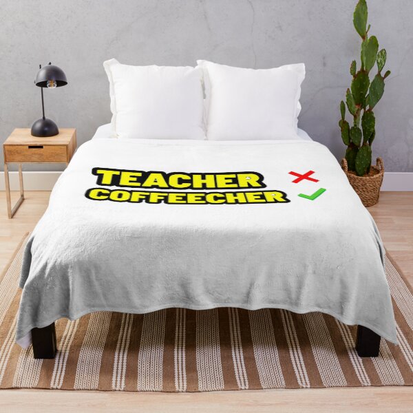 Item preview, This Teacher Runs on Coffee – Funny Teacher Coffee Quote designed and sold by JeraiffsonCorner .
