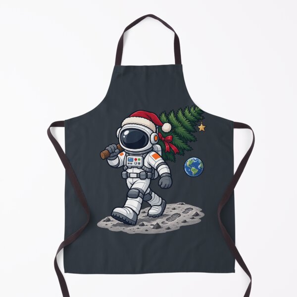 Item preview, Christmas Astronaut Carrying a Lunar Tree designed and sold by BROHLine Studio.