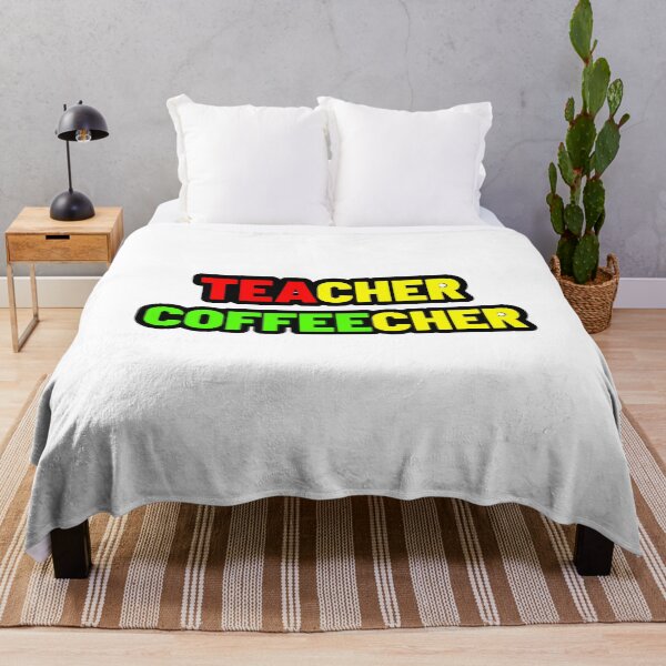 Item preview, This Teacher Runs on Coffee – Funny Teacher Coffee Quote designed and sold by JeraiffsonCorner .