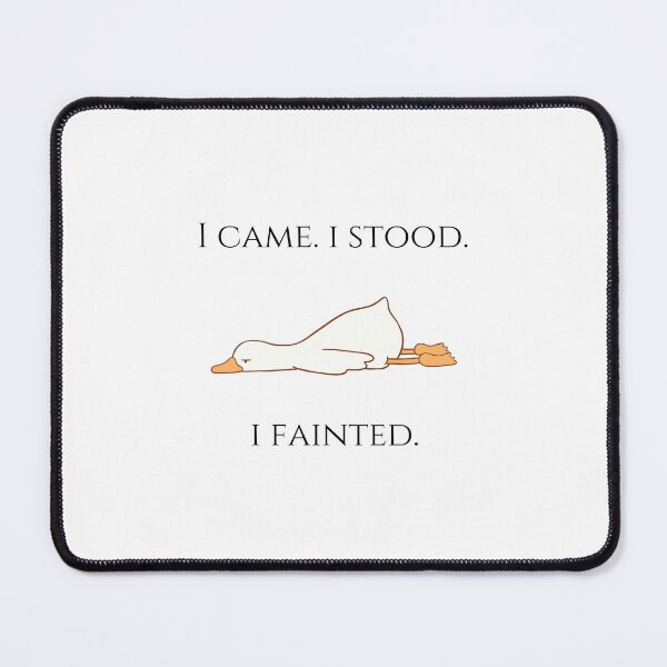 Item preview, I Came I Stood I Fainted Cute Drowning Splooting Duck Pots Syndrome Meme designed and sold by kristy1003.