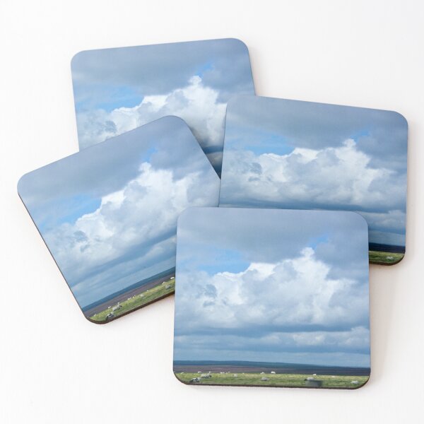 Item preview, Panoramic Moorland Landscape with Towering Cumulus Clouds designed and sold by Astute-Artio-Photography.