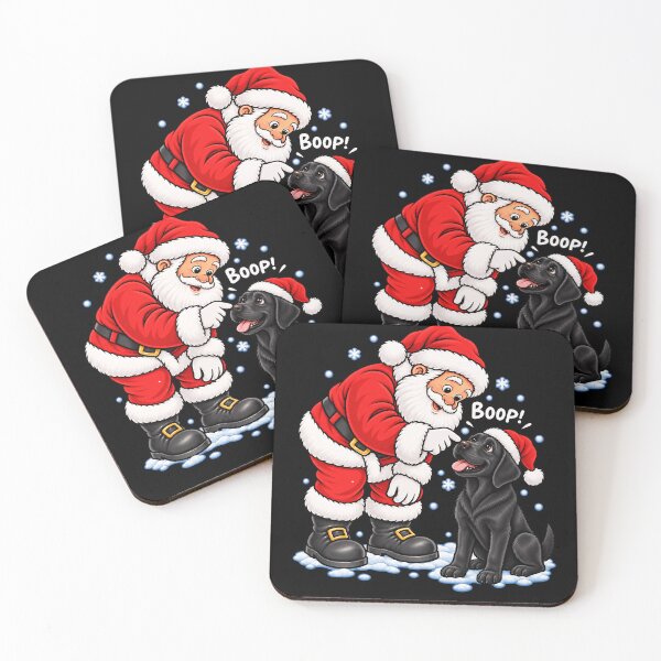 Item preview, Funny Black Labrador Dog Santa Boop Merry Chirstmas Mom Dad designed and sold by rafaeltto.
