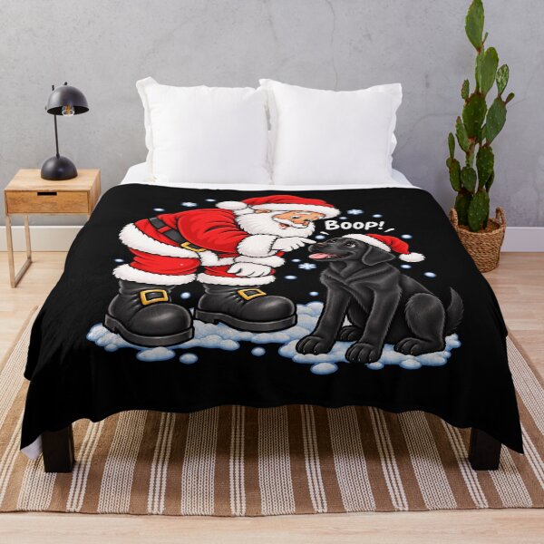 Item preview, Funny Black Labrador Dog Santa Boop Merry Chirstmas Mom Dad designed and sold by rafaeltto.