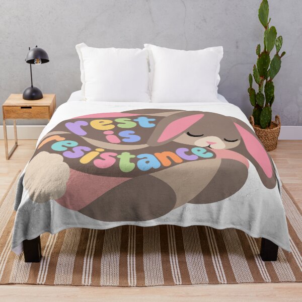 Artikelvorschau, Rest Day Rabbit - Sleepy Self Care Burnout Recovery entworfen und verkauft von dannydesignerco.
