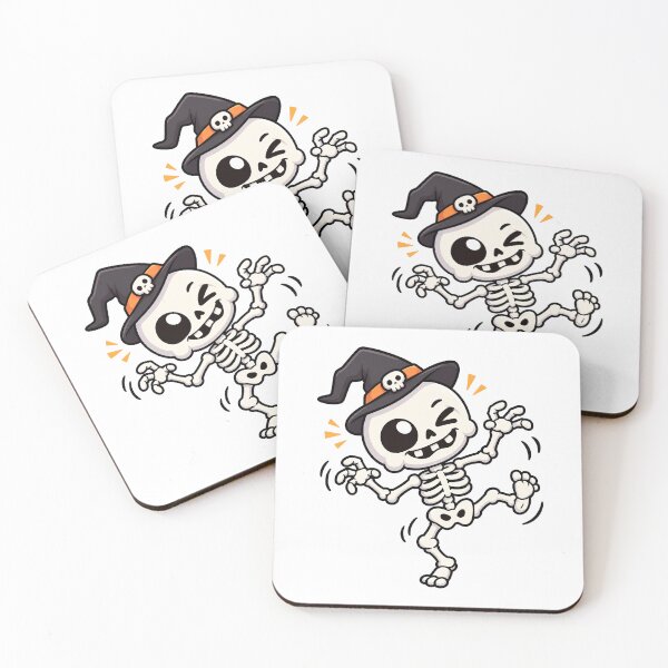 Item preview, The mischievous skeleton dances for Halloween. designed and sold by THITIMON2527.
