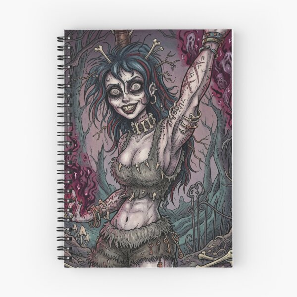 Item preview, Necromancer Zombie Sorceress fantasy art designed and sold by Vintage Designs +.