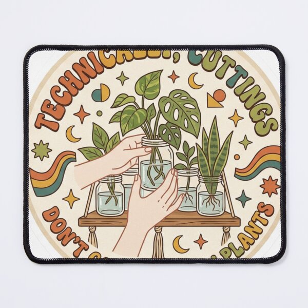 Item preview, Technically Cuttings Don't Count As New Plants Retro 70s Sticker designed and sold by Mandatory.