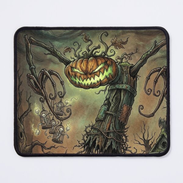 Item preview, Pumpkin monster of the rotten patch Halloween horror art designed and sold by Vintage Designs +.
