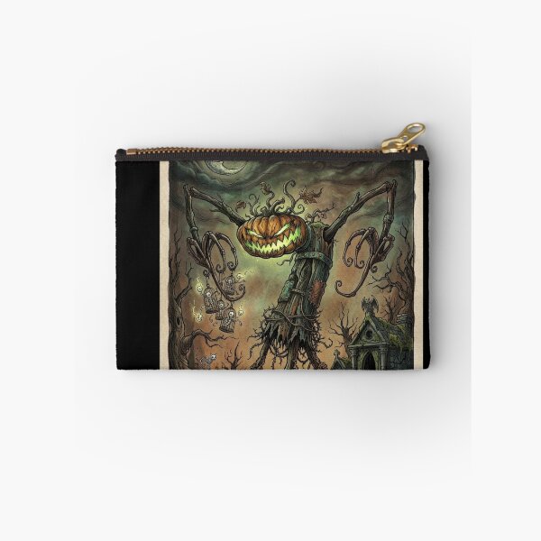 Item preview, Pumpkin monster of the rotten patch Halloween horror art designed and sold by Vintage Designs +.