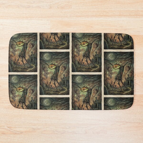 Item preview, Pumpkin monster of the rotten patch Halloween horror art designed and sold by Vintage Designs +.