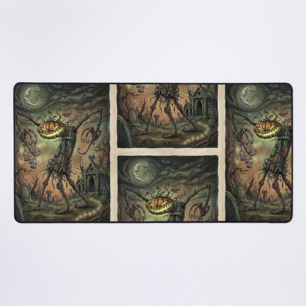 Item preview, Pumpkin monster of the rotten patch Halloween horror art designed and sold by Vintage Designs +.