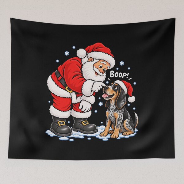 Item preview, Funny Bluetick Coonhound Dog Santa Boop Merry Chirstmas Mom Dad designed and sold by rafaeltto.